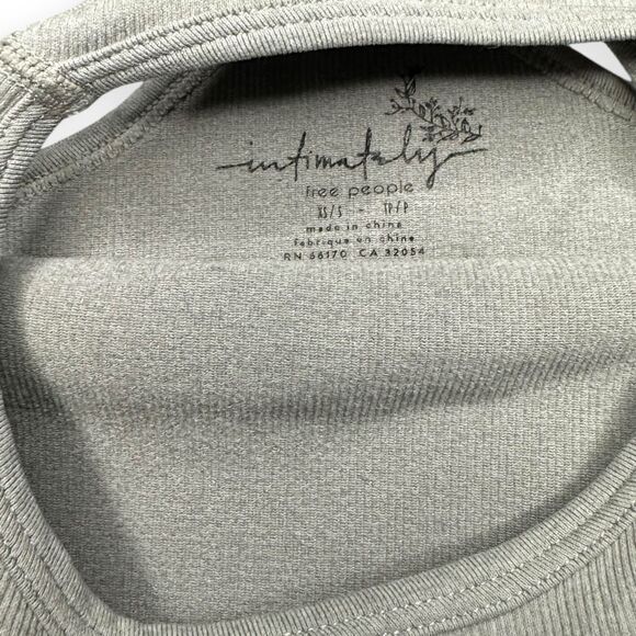 INTIMATELY FREE PEOPLE Women’s Gray Hayley Racerback Brami Size XS/S - Picture 5 of 6
